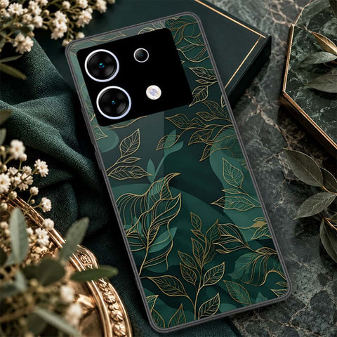 Infinix Zero 30 5G Cover - ONation Botanical Bloom Series - HQ Ultra Shine Premium Infinity Glass Soft Silicon Borders Case