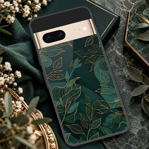 Google Pixel 7 Cover - ONation Botanical Bloom Series - HQ Ultra Shine Premium Infinity Glass Soft Silicon Borders Case