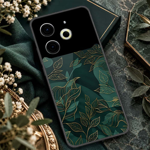 Tecno Pova 6 Pro Cover - ONation Botanical Bloom Series - HQ Ultra Shine Premium Infinity Glass Soft Silicon Borders Case