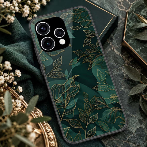 Oppo Reno 15 Cover - ONation Botanical Bloom Series - HQ Ultra Shine Premium Infinity Glass Soft Silicon Borders Case