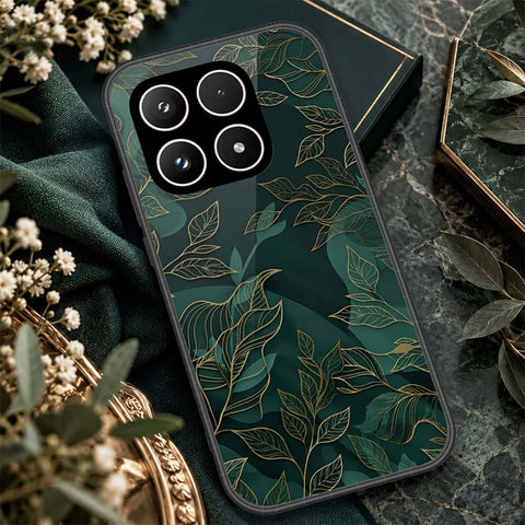 Xiaomi 17 Cover - ONation Botanical Bloom Series - HQ Ultra Shine Premium Infinity Glass Soft Silicon Borders Case