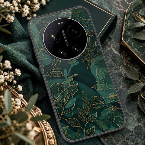 Xiaomi 17 Ultra Cover - ONation Botanical Bloom Series - HQ Ultra Shine Premium Infinity Glass Soft Silicon Borders Case
