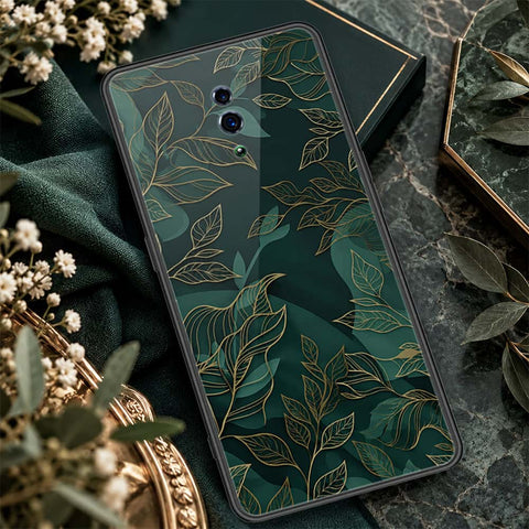 Oppo Reno Cover - ONation Botanical Bloom Series - HQ Ultra Shine Premium Infinity Glass Soft Silicon Borders Case