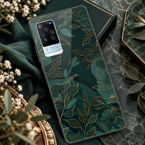 Vivo X60 Cover - ONation Botanical Bloom Series - HQ Ultra Shine Premium Infinity Glass Soft Silicon Borders Case