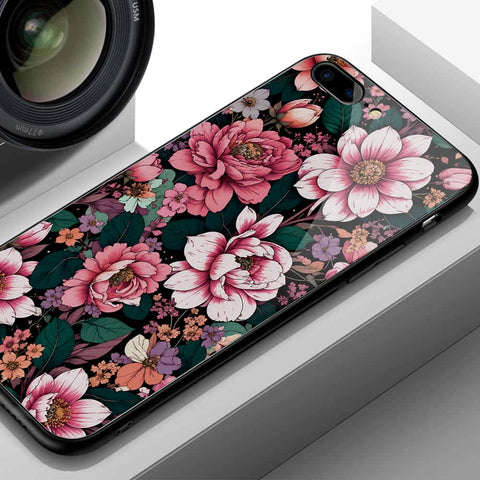 Samsung Galaxy A55 Cover - ONation Botanical Bloom Series - HQ Ultra Shine Premium Infinity Glass Soft Silicon Borders Case