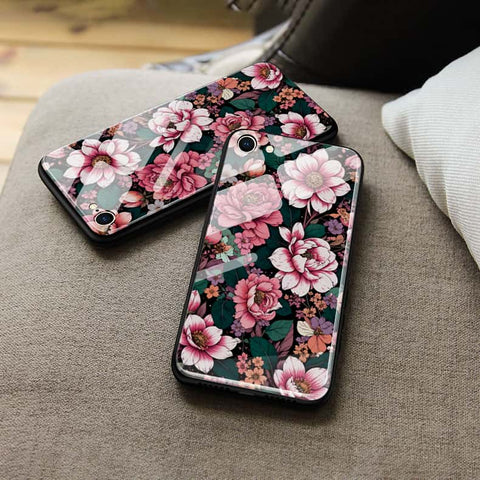 Samsung Galaxy A55 Cover - ONation Botanical Bloom Series - HQ Ultra Shine Premium Infinity Glass Soft Silicon Borders Case
