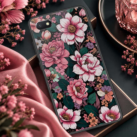 Honor Y5 2018 Cover - ONation Botanical Bloom Series - HQ Ultra Shine Premium Infinity Glass Soft Silicon Borders Case