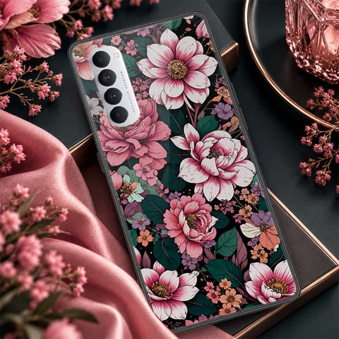 Oppo Reno 4 Pro Cover - ONation Aesthetic Collage Series - HQ Ultra Shine Premium Infinity Glass Soft Silicon Borders Case