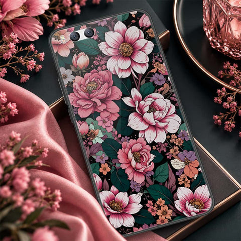 Xiaomi Mi 6 Cover - ONation Botanical Bloom Series - HQ Ultra Shine Premium Infinity Glass Soft Silicon Borders Case