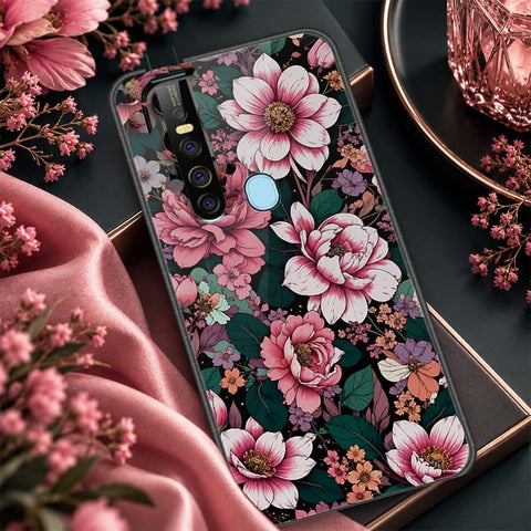 Tecno Camon 15 Pro Cover - ONation Botanical Bloom Series - HQ Ultra Shine Premium Infinity Glass Soft Silicon Borders Case