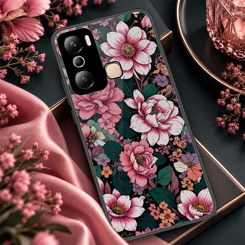 Infinix Hot 20i Cover - ONation Aesthetic Collage Series - HQ Ultra Shine Premium Infinity Glass Soft Silicon Borders Case