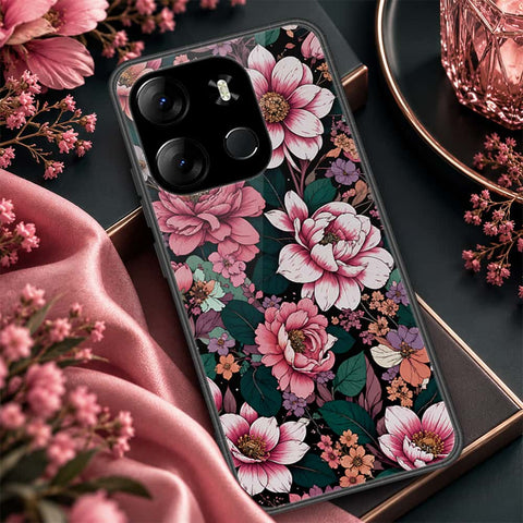 Tecno Pop 7 Pro Cover - ONation Aesthetic Collage Series - HQ Ultra Shine Premium Infinity Glass Soft Silicon Borders Case