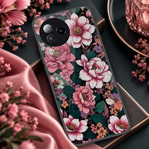 Xiaomi Civi 3 Cover - ONation Botanical Bloom Series - HQ Ultra Shine Premium Infinity Glass Soft Silicon Borders Case