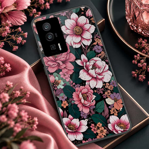 Xiaomi Redmi K60 Cover - ONation Botanical Bloom Series - HQ Ultra Shine Premium Infinity Glass Soft Silicon Borders Case