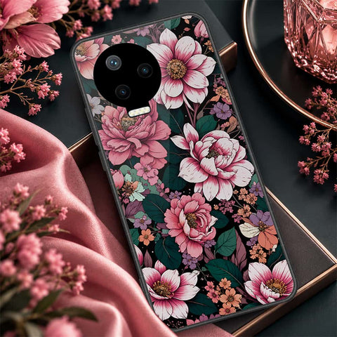 Infinix Note 11 Pro Cover - ONation Botanical Bloom Series - HQ Ultra Shine Premium Infinity Glass Soft Silicon Borders Case