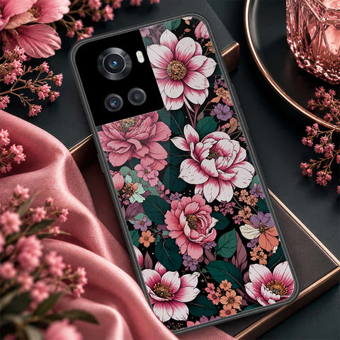 OnePlus 3T Cover - ONation Botanical Bloom Series - HQ Ultra Shine Premium Infinity Glass Soft Silicon Borders Case