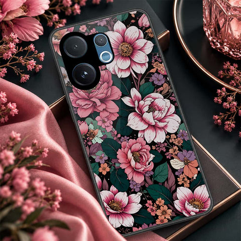 Vivo T4 Pro Cover - ONation Botanical Bloom Series - HQ Ultra Shine Premium Infinity Glass Soft Silicon Borders Case