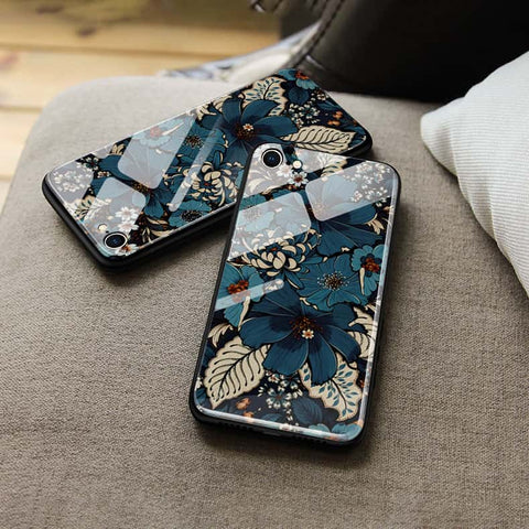 Samsung Galaxy A55 Cover - ONation Botanical Bloom Series - HQ Ultra Shine Premium Infinity Glass Soft Silicon Borders Case