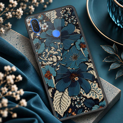 Huawei Honor Play Cover - ONation Botanical Bloom Series - HQ Ultra Shine Premium Infinity Glass Soft Silicon Borders Case