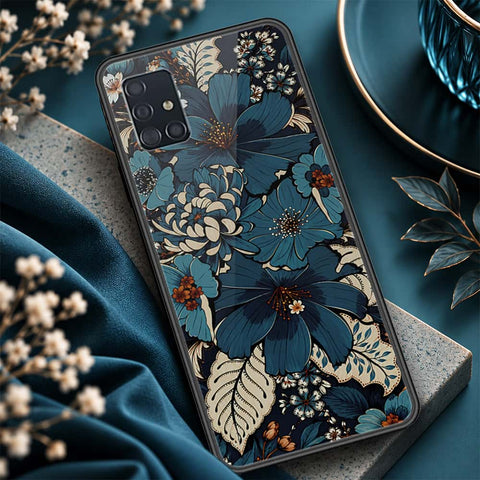 Samsung Galaxy M40s Cover - ONation Botanical Bloom Series - HQ Ultra Shine Premium Infinity Glass Soft Silicon Borders Case