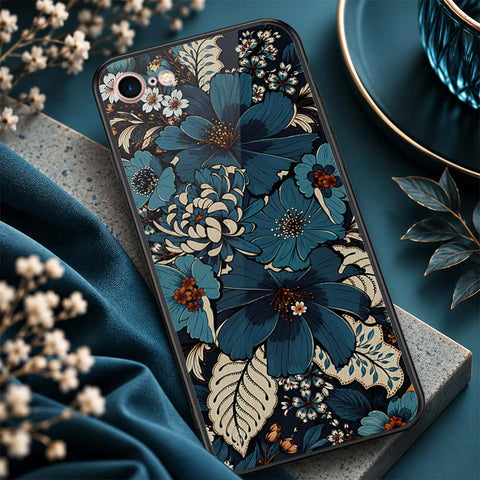 iPhone SE 2022 - ONation Botanical Bloom Series - HQ Ultra Shine Premium Infinity Glass Soft Silicon Borders Case