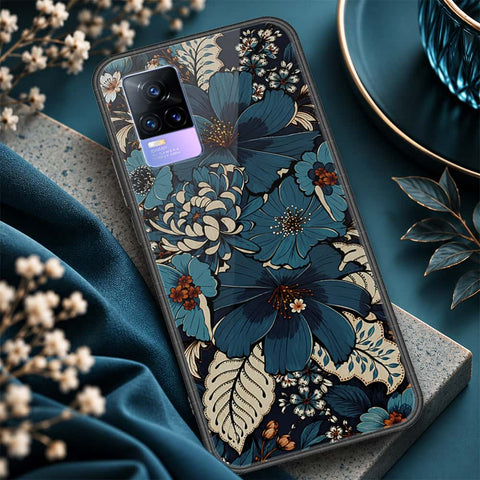 Vivo V21e Cover - ONation Aesthetic Collage Series - HQ Ultra Shine Premium Infinity Glass Soft Silicon Borders Case