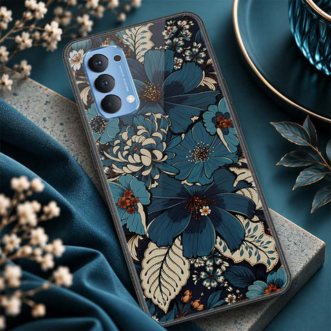 Oppo Reno 4 Cover - ONation Aesthetic Collage Series - HQ Ultra Shine Premium Infinity Glass Soft Silicon Borders Case