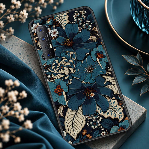 Oppo Reno 3 Pro Cover - ONation Botanical Bloom Series - HQ Ultra Shine Premium Infinity Glass Soft Silicon Borders Case