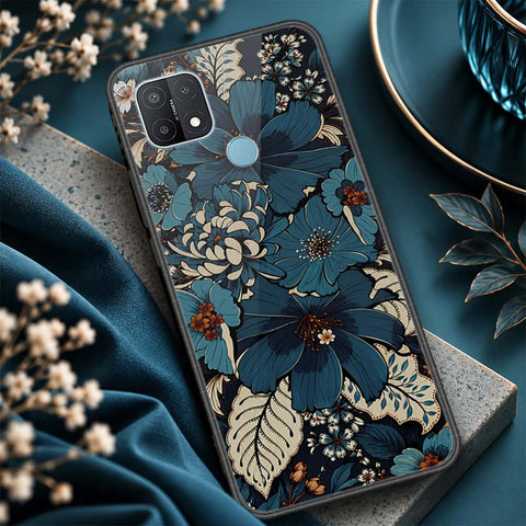 Oppo A15s Cover - ONation Botanical Bloom Series - HQ Ultra Shine Premium Infinity Glass Soft Silicon Borders Case