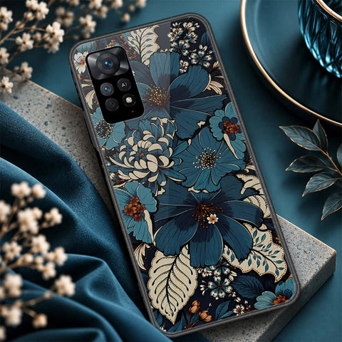 Xiaomi Redmi Note 11S Cover - ONation Botanical Bloom Series - HQ Ultra Shine Premium Infinity Glass Soft Silicon Borders Case