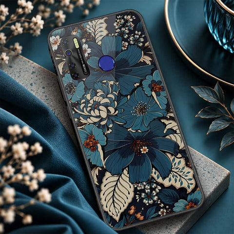 Tecno Spark 5 Pro Cover - ONation Botanical Bloom Series - HQ Ultra Shine Premium Infinity Glass Soft Silicon Borders Case