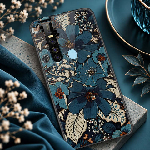 Tecno Camon 15 Pro Cover - ONation Botanical Bloom Series - HQ Ultra Shine Premium Infinity Glass Soft Silicon Borders Case