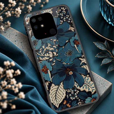 Xiaomi Redmi 10A Cover - ONation Botanical Bloom Series - HQ Ultra Shine Premium Infinity Glass Soft Silicon Borders Case