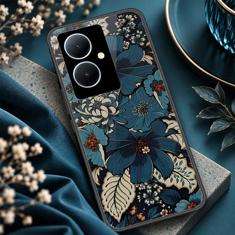 Vivo Y78 Plus 5G Cover - ONation Botanical Bloom Series - HQ Ultra Shine Premium Infinity Glass Soft Silicon Borders Case
