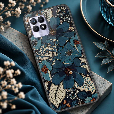 Realme 8i Cover - ONation Botanical Bloom Series - HQ Ultra Shine Premium Infinity Glass Soft Silicon Borders Case