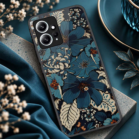 Xiaomi Redmi Note 12 4G Cover - ONation Botanical Bloom Series - HQ Ultra Shine Premium Infinity Glass Soft Silicon Borders Case