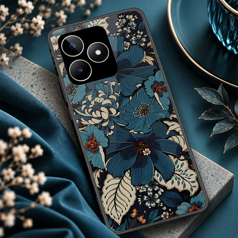 Realme C53 Cover - ONation Botanical Bloom Series - HQ Ultra Shine Premium Infinity Glass Soft Silicon Borders Case