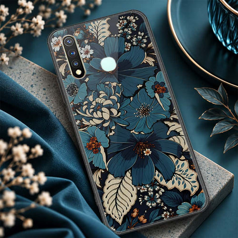 Vivo Y19 Cover - ONation Botanical Bloom Series - HQ Ultra Shine Premium Infinity Glass Soft Silicon Borders Case