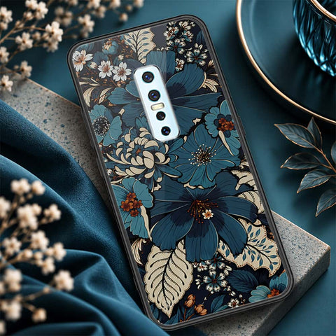 Vivo V17 Pro Cover - ONation Botanical Bloom Series - HQ Ultra Shine Premium Infinity Glass Soft Silicon Borders Case