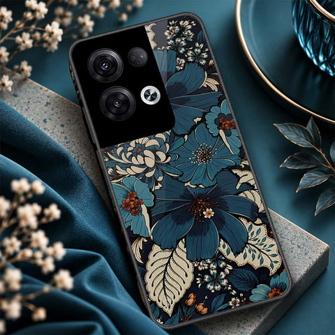 Oppo Reno 8 Pro Plus Cover - ONation Botanical Bloom Series - HQ Ultra Shine Premium Infinity Glass Soft Silicon Borders Case