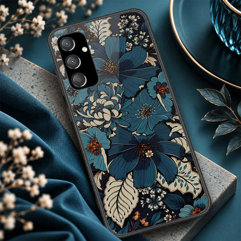 Samsung Galaxy A55 Cover - ONation Botanical Bloom Series - HQ Ultra Shine Premium Infinity Glass Soft Silicon Borders Case