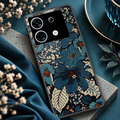 Infinix Zero 30 5G Cover - ONation Botanical Bloom Series - HQ Ultra Shine Premium Infinity Glass Soft Silicon Borders Case