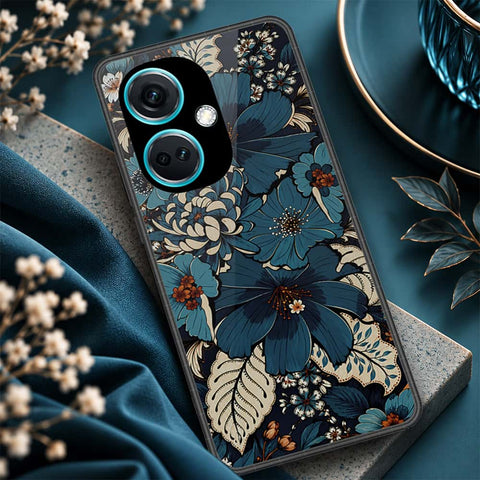 OnePlus Nord N30 Cover - ONation Botanical Bloom Series - HQ Ultra Shine Premium Infinity Glass Soft Silicon Borders Case
