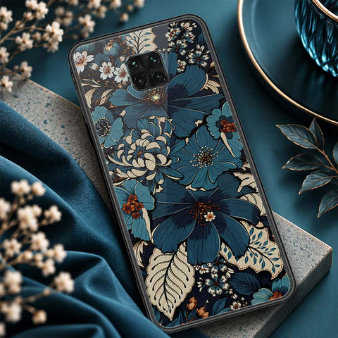Xiaomi Redmi Note 9S Cover - ONation Botanical Bloom Series - HQ Ultra Shine Premium Infinity Glass Soft Silicon Borders Case