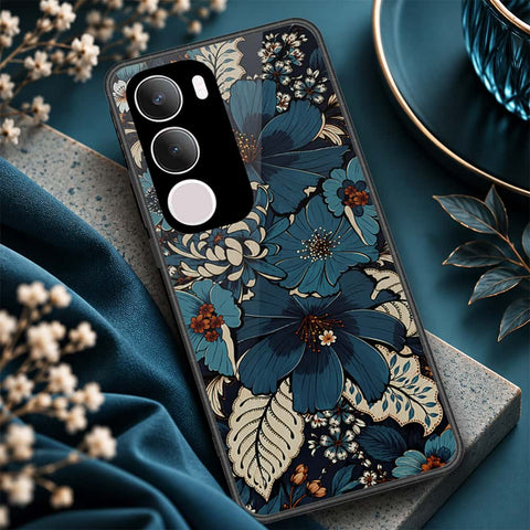 Vivo Y19s Pro Cover - ONation Botanical Bloom Series - HQ Ultra Shine Premium Infinity Glass Soft Silicon Borders Case