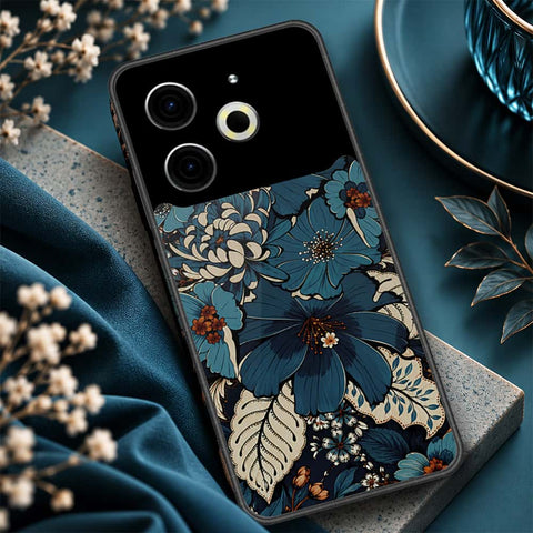 Tecno Pova 6 Pro Cover - ONation Botanical Bloom Series - HQ Ultra Shine Premium Infinity Glass Soft Silicon Borders Case