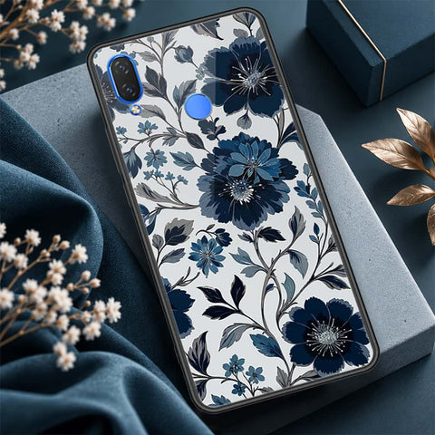 Huawei Enjoy 9 Plus Cover - ONation Botanical Bloom Series - HQ Ultra Shine Premium Infinity Glass Soft Silicon Borders Case