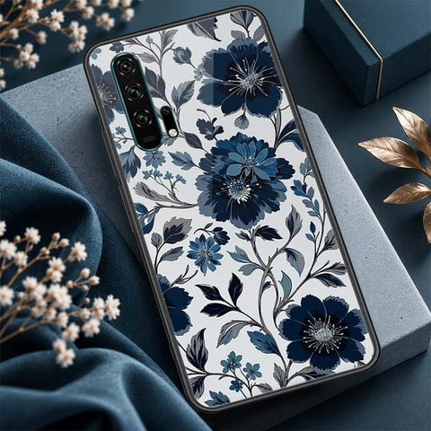 Honor 20 Pro Cover - ONation Botanical Bloom Series - HQ Ultra Shine Premium Infinity Glass Soft Silicon Borders Case
