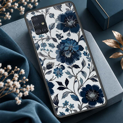 Samsung Galaxy M40s Cover - ONation Botanical Bloom Series - HQ Ultra Shine Premium Infinity Glass Soft Silicon Borders Case