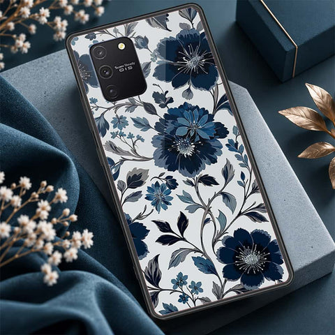 Samsung Galaxy M80s Cover - ONation Botanical Bloom Series - HQ Ultra Shine Premium Infinity Glass Soft Silicon Borders Case